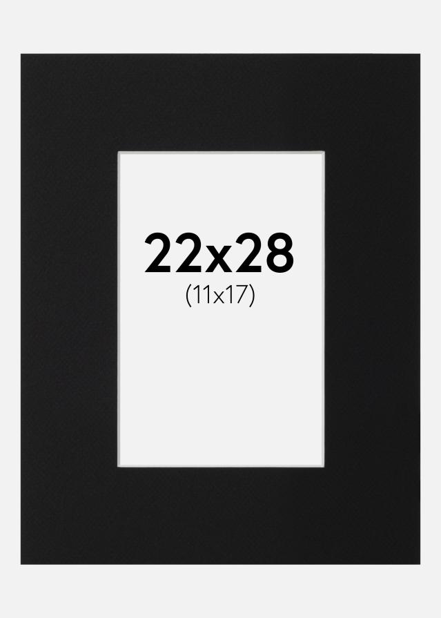 Pasparta Čierny Štandard (Biele Jadro) 22x28 cm (11x17)