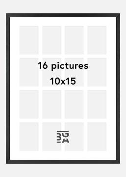 Black Wood - 16 Obrazy Koláž