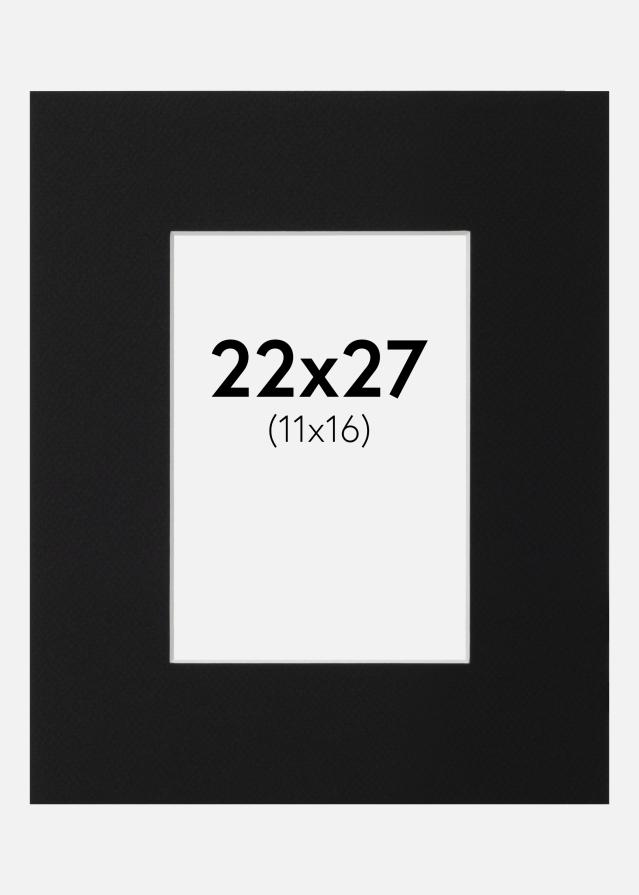 Pasparta Čierny Štandard (Biele Jadro) 22x27 cm (11x16)