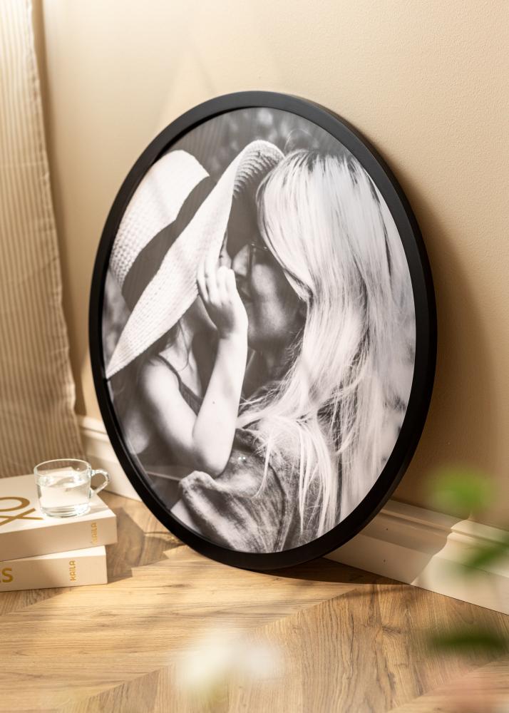 Okrúhly Rám Akrylové sklo Cierna 70 cm Ø