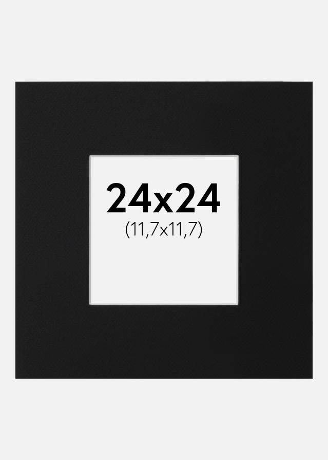 Pasparta Čierny Štandard (Biele Jadro) 24x24 cm (11,7x11,7)