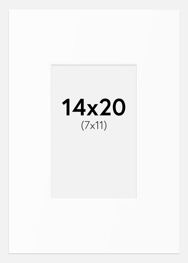 Pasparta Biely Štandard (Biele Jadro) 14x20 cm (7x11)