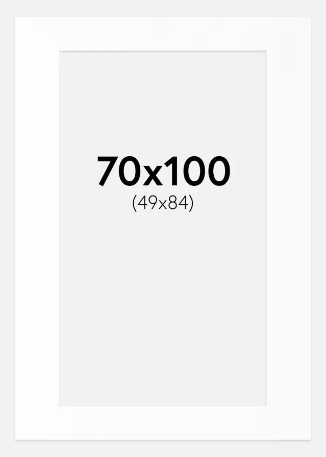 Pasparta Biely Štandard (Biele Jadro) 70x100 cm (49x84)