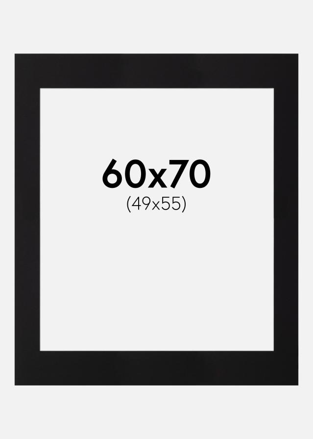 Pasparta Cierna Štandardný Biely stred 60x70 cm (49x55)