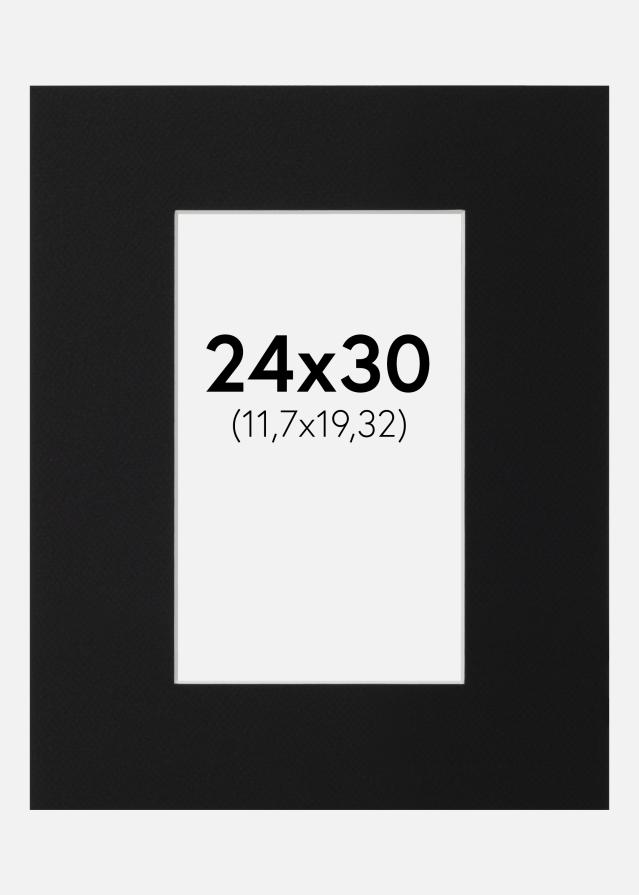 Pasparta Čierny Štandard (Biele Jadro) 24x30 cm (11,7x19,32)