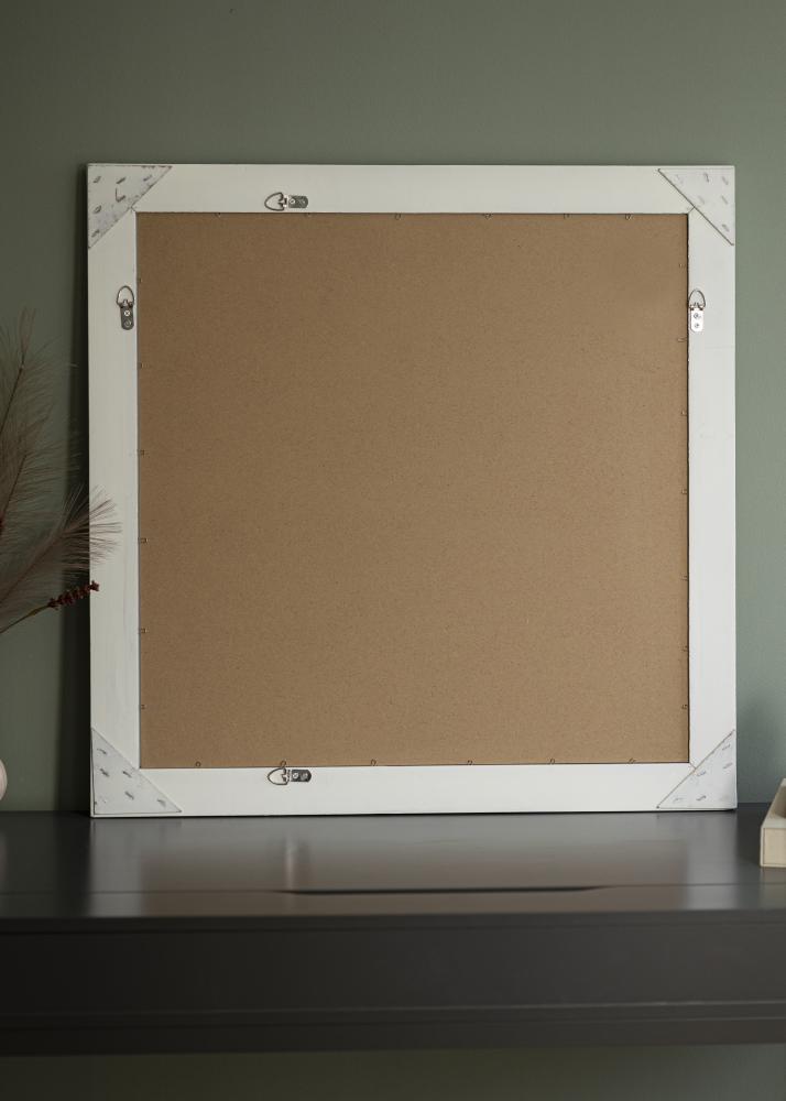 Zrkadlo Bologna Biela 80x80 cm