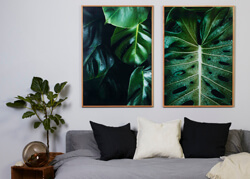 Prírodné drevené rámy oživia vaše motívy, úžasné pre prírodné motívy. Tu je jeden z našich obľúbených v masívnom dube