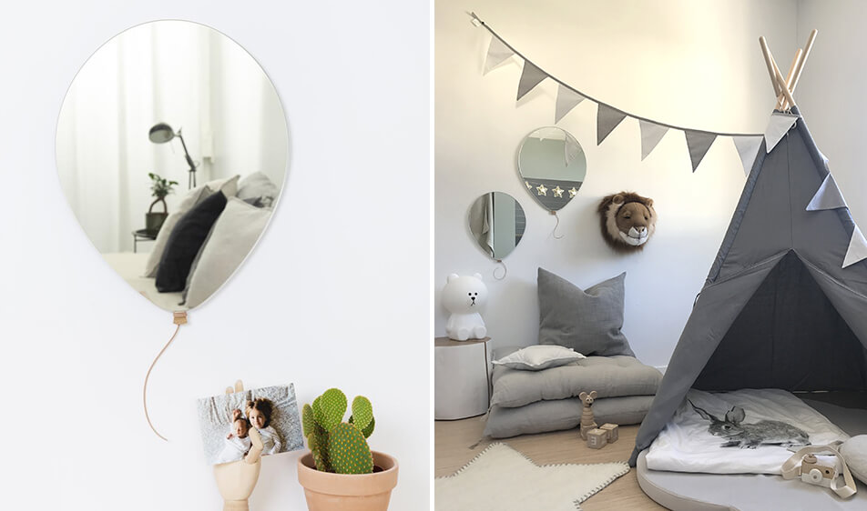 Zrkadlo balón - zrkadlo pre detskú izbu