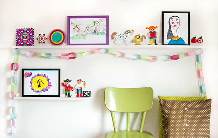 Biela lišta v detskej izbe